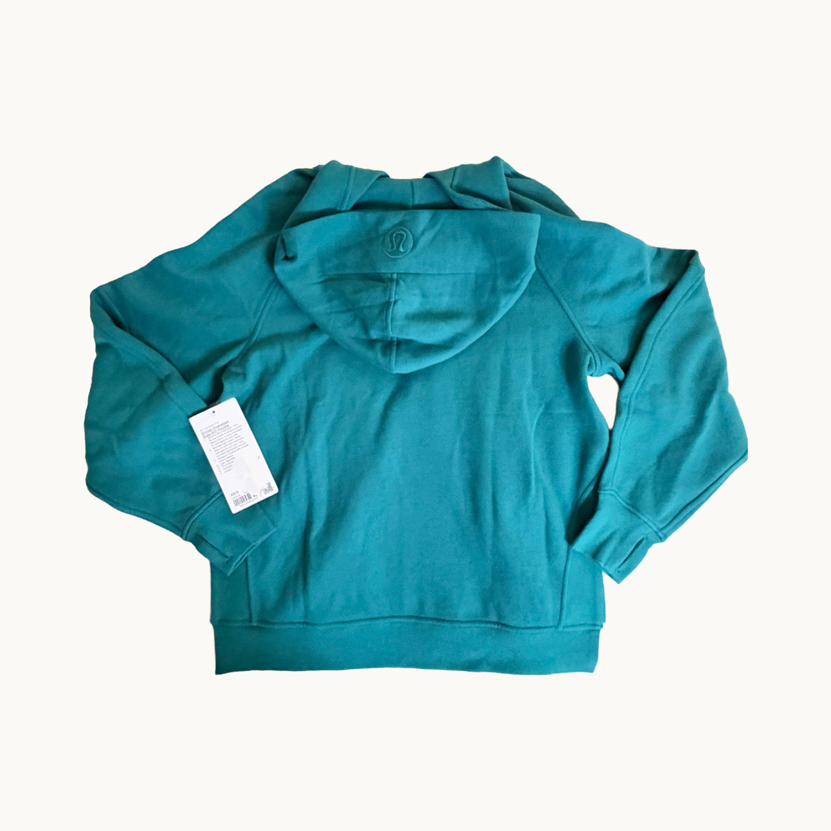 Scuba Oversized Side-Slit Hoodie – size XS/S - Teal Lagoon